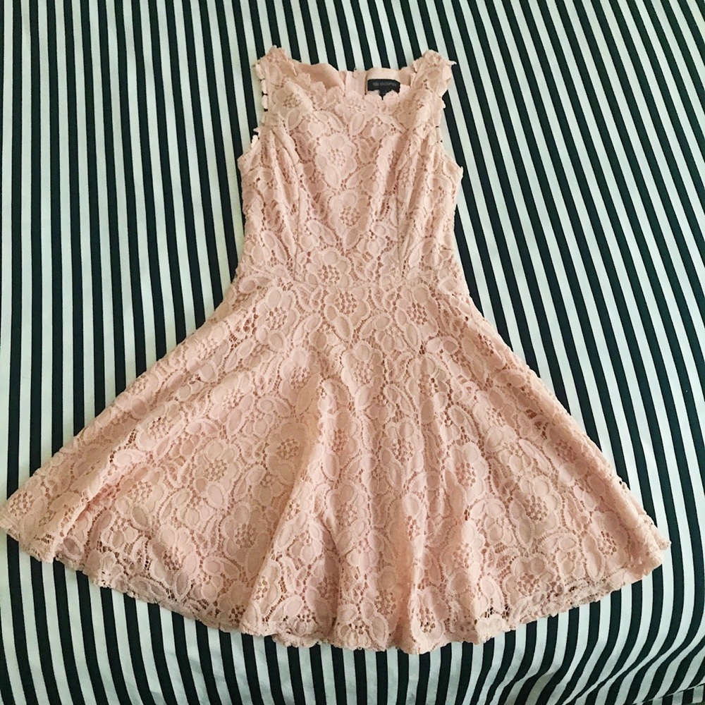 Pink floral dress